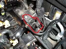 Disconnetto il sensore di pressione-temperatura e il ricircolo vapori di benzina.webp